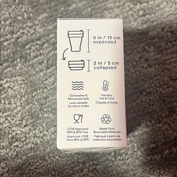 Stojo Collapsible Cup with Reusable Straws - Picture 2 of 4